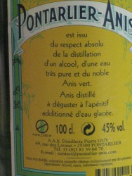Zoomer sur PONTARLIER-ANIS Ponsec 1L