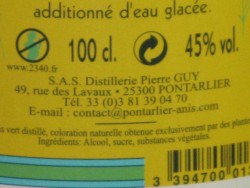 Zoomer sur PONTARLIER-ANIS Ponsec 1L
