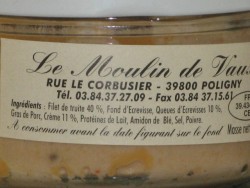 Zoomer sur TERRINE DE TRUITE aux Ecrevisses
