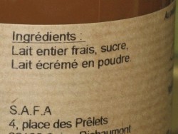 Zoomer sur CONFITURE  DE   L AIT en 250 gr