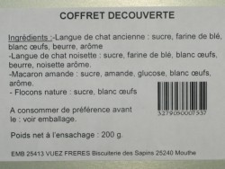 Zoomer sur BOITE  BISCUITS ASSORTIES  VUEZ