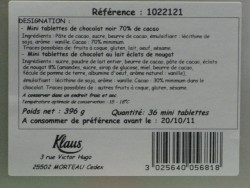 Zoomer sur Boite Metal chocolat klaus 396gr