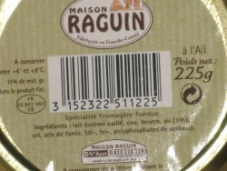 Zoomer sur Cancoillotte � l'ail pot verre 225g Raguin