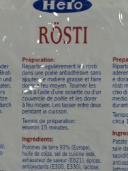Zoomer sur R�stis suisses Nature  400g