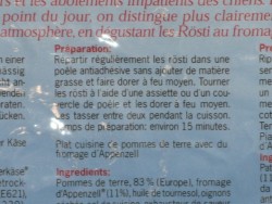 Zoomer sur R�stis suisses au lard 420g