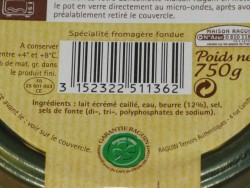 Zoomer sur CANCOILLOTTE  RAGUIN Nature de 750gr