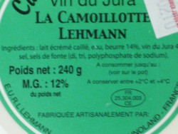 Zoomer sur Cancoillotte au Vin du Jura 240g Lehmann