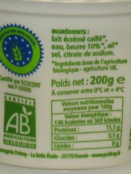 Zoomer sur Cancoillotte Bio (AB) � l'ail 200g