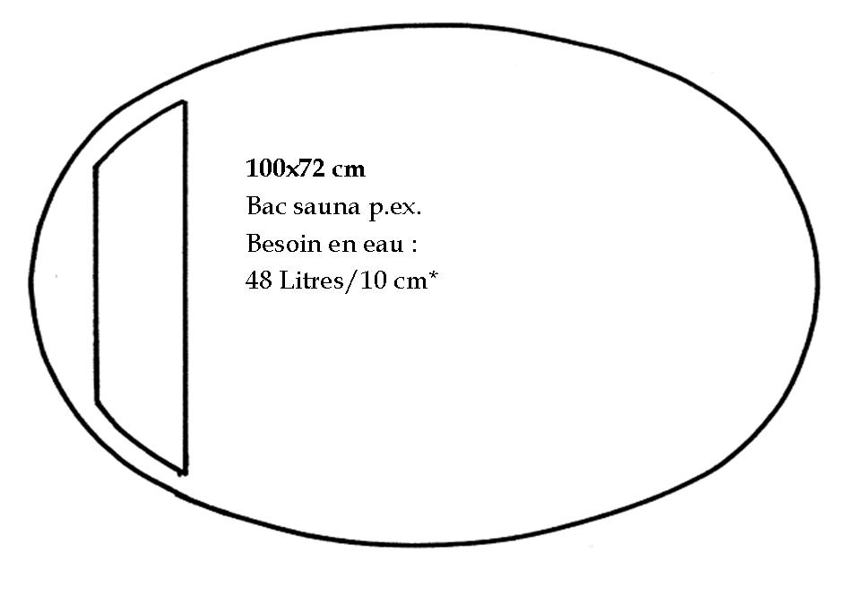 Baignoire mlze 100 x 72